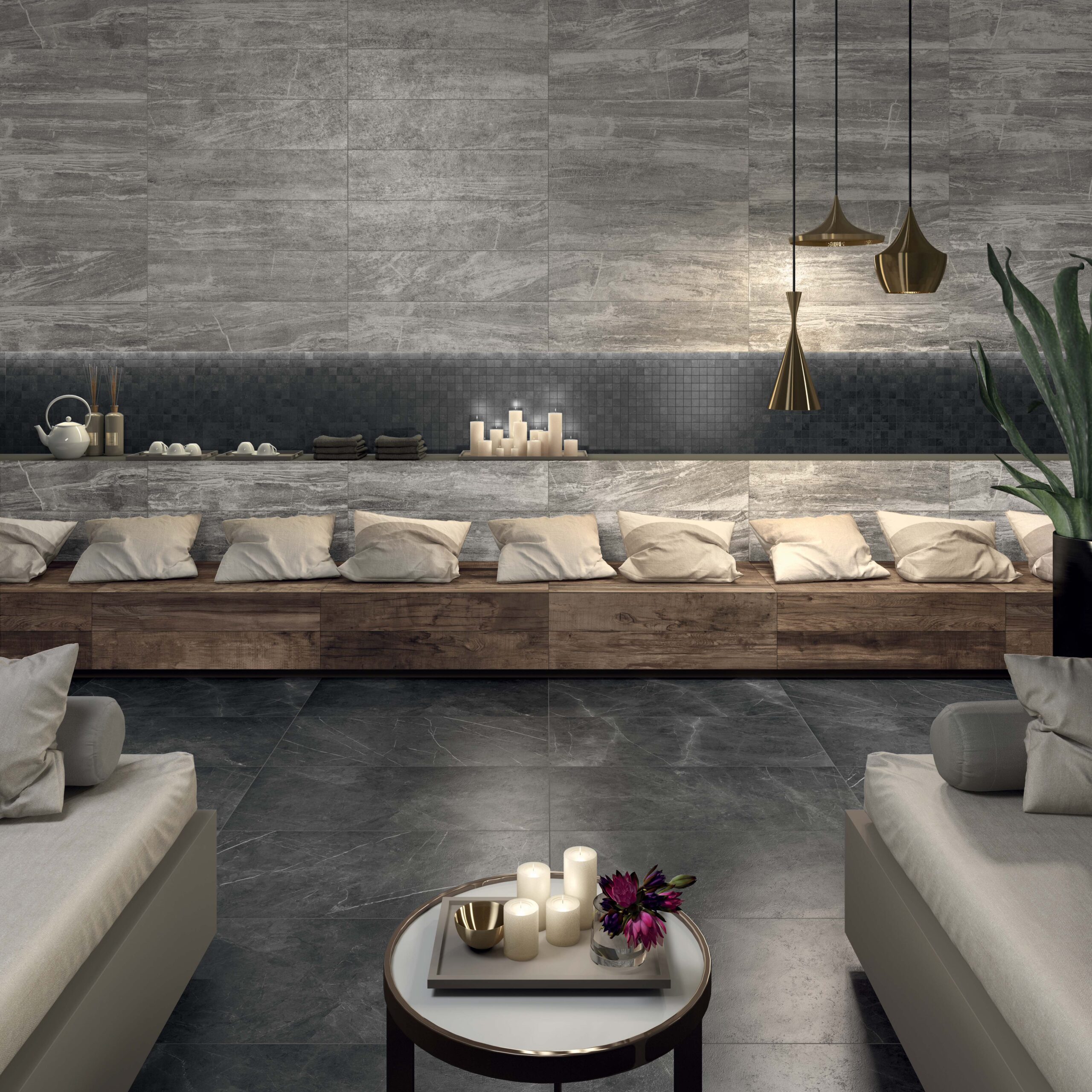 Keрамические плитки ABK Sensi Pietra Grey Sable R 30x60cm