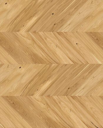 Паркет Дуб, Caramel, 1 полоса, фаска, брашированная, матовый лак, Французская елочка