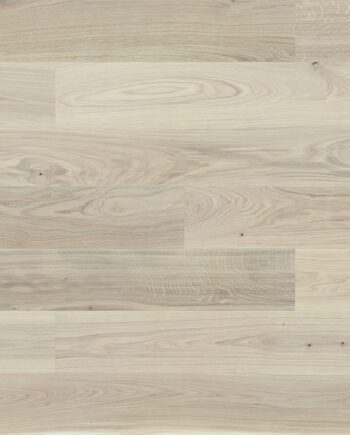 Паркет Дуб, White, 1 полоса, фаска, брашированная, тонированный (окрашенный), матовый лак