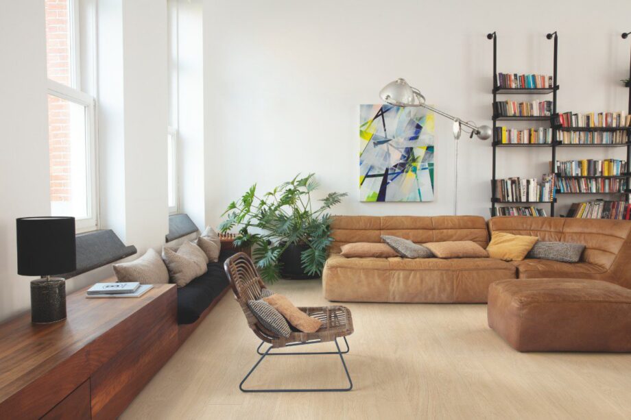 Плитка ПВХ Виниловая LVT QUICK STEP, Balance Click, Дуб светлый отборный, фаска – 3