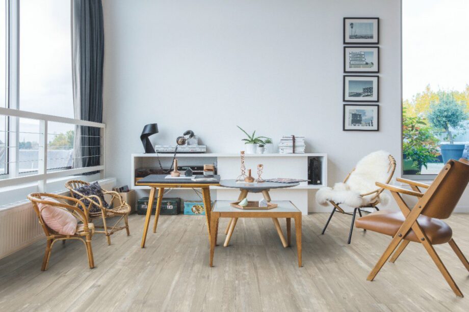 Плитка ПВХ Виниловая LVT QUICK STEP, Pulse Click Plus, Morning mist pine,сосна, фаска – 3