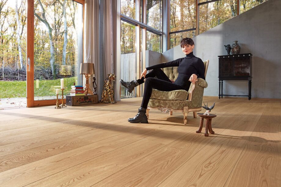 Паркетная доска дуб Meister Lindura Pure natural oak 320mm, брашированная, 1 полоса, натуральное масло – 8
