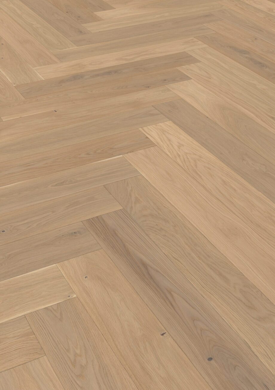 Паркет Дуб, ter Hürne, паркет елочкой, raw oak herringbone, брашированная, V-образная фаскa, особенно матовый лак – 2