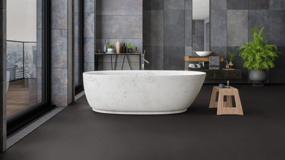Линолеум Lino Art Urban Acoustic Plus 19 дБ 0561 Pitch Black – 2