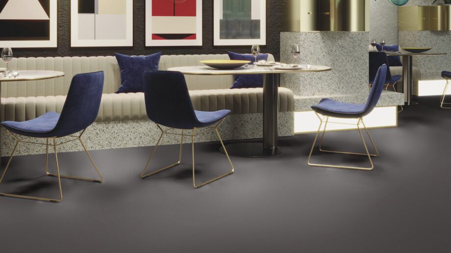 Линолеум Uni Walton Acoustic Plus 19 дБ 0083 Architects Grey – 2