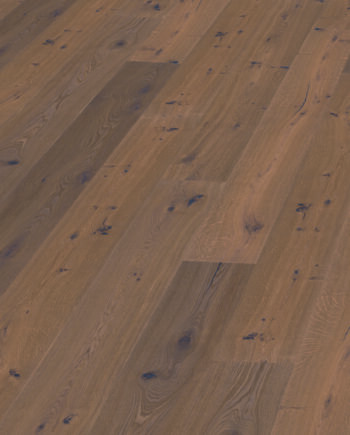 Паркет Trinity Дымчатый Дуб Rustical брашированный натуральное белое масло 305mm