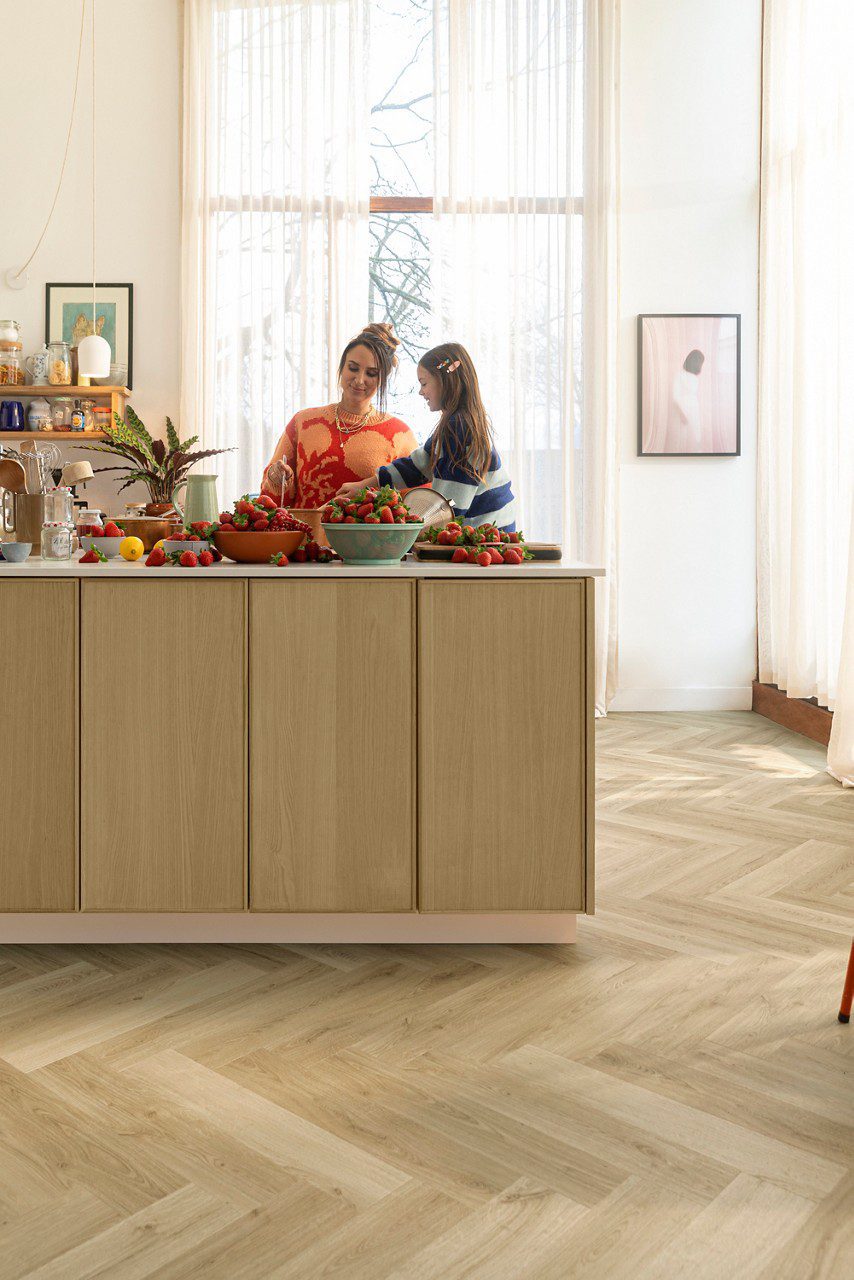 Виниловый ламинат ёлочкой Quick-Step Ciro Botanic Beige – 4