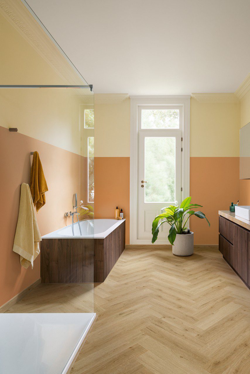 Виниловый ламинат ёлочкой Quick-Step Ciro Botanic Beige – 9
