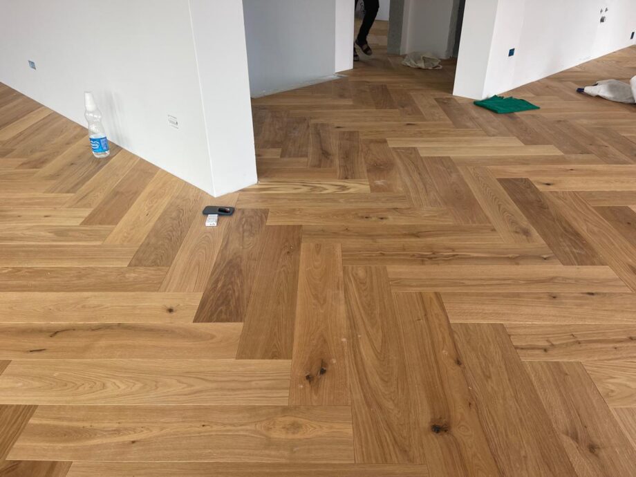 Паркет ёлочкой Дуб Rustic, масляно-вощёный, 105 мм – 6