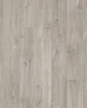 Vinyylilankku Quick Step Blos Canyon Tammi Saw Cuts, luonnollinen tammen sävy sahattujen jälkien efektillä, lankkulattia tammi.