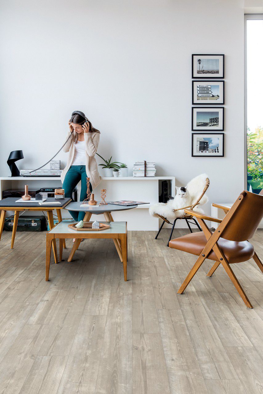 Виниловый ламинат Quick-Step Bloom Morning Mist Pine