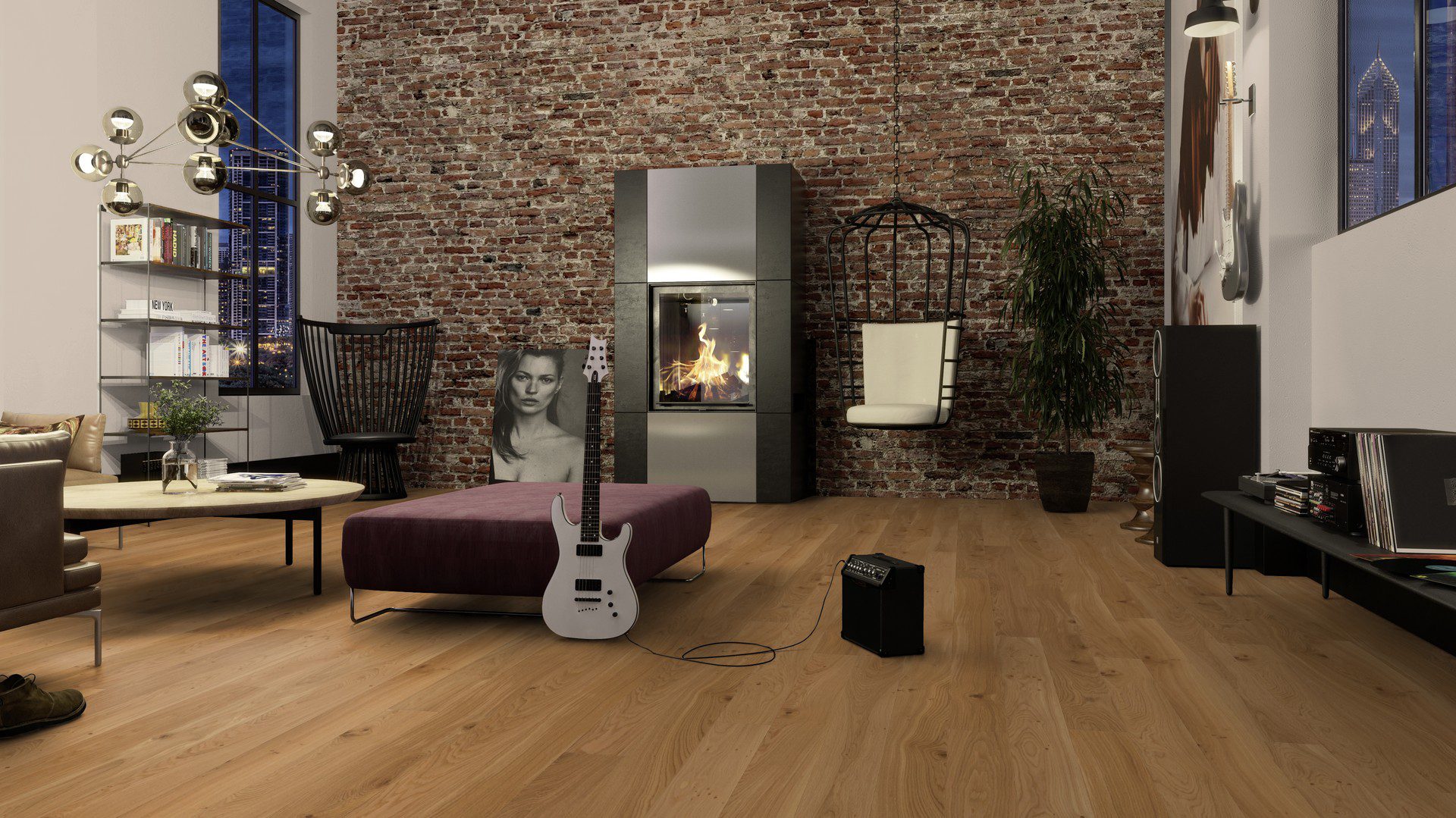 Naturaalparkett Bauwerk Casapark Budget Cut harjatud matt lakk