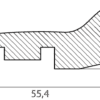 Плинтус дуб, массив, 20x56x2700 мм – 2