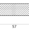 Плинтус дуб, массив, 10x58x2700 мм – 2
