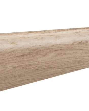 Шпонированный плинтус дуб белый лак P6P, 60x16x2200 мм