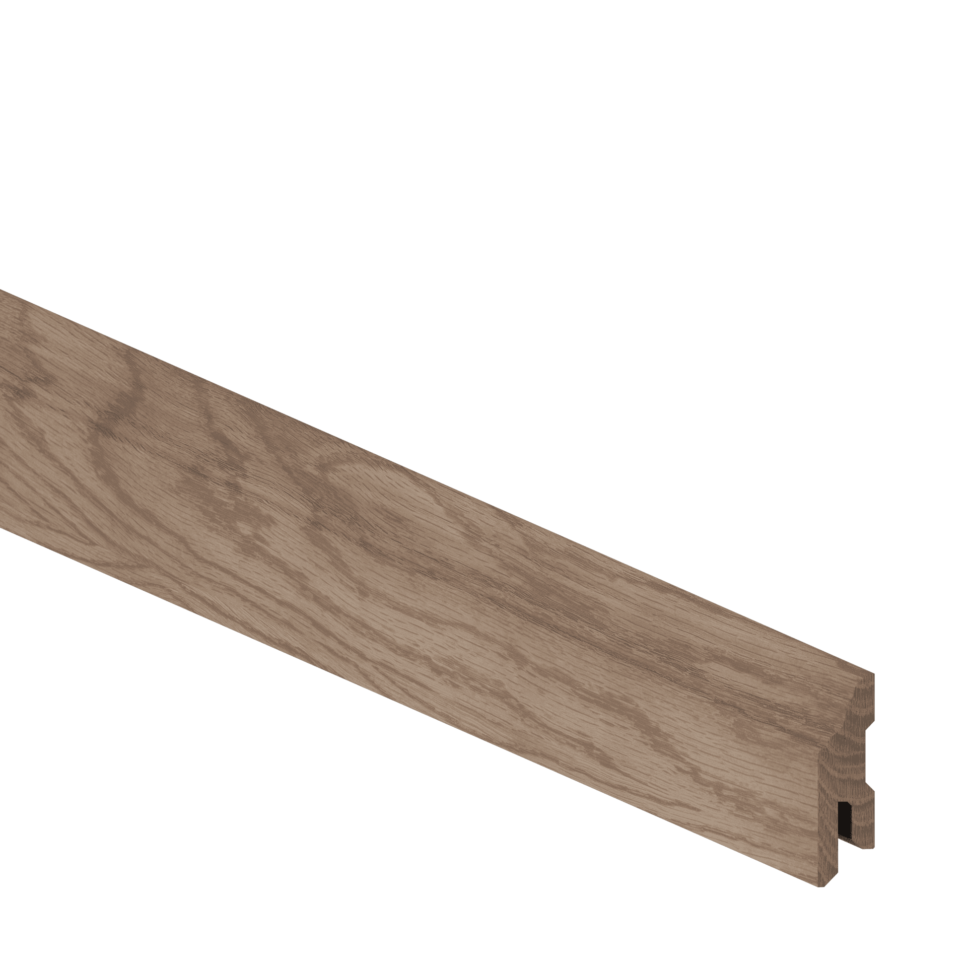 Плинтус дуб, массив, 13x45x2700 мм