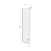 Плинтус сосна, окрашенный в белый, 21x95x2700 мм – 2