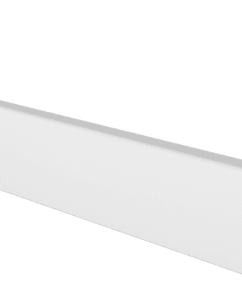 Плинтус сосна, окрашенный в белый, гладкий, 14x42x2700 мм