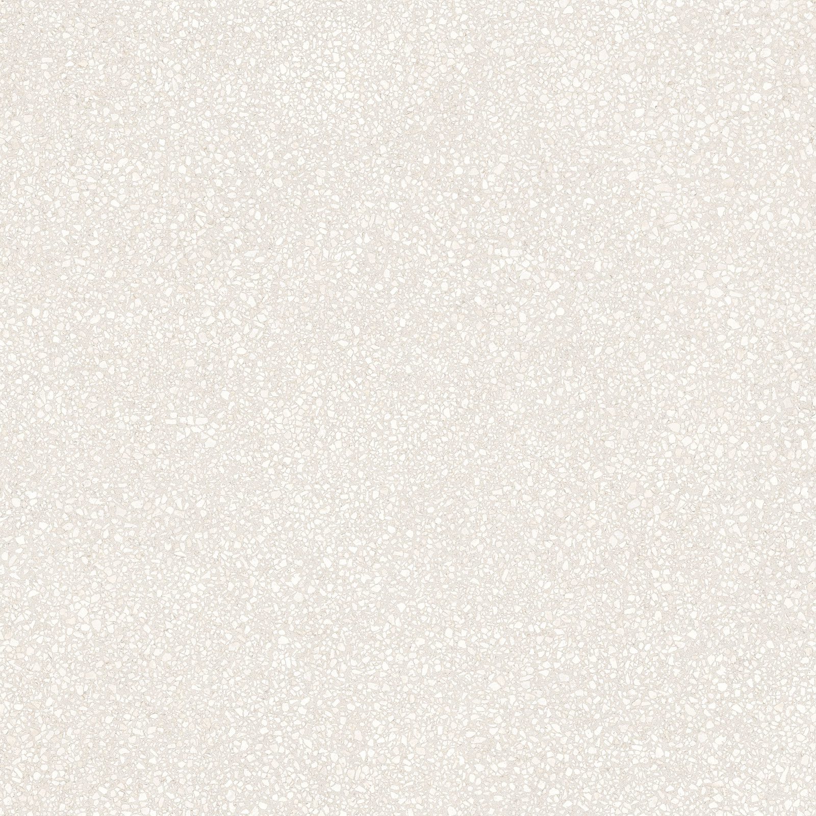 Terrazzo mustriga matt keraamiline põrandaplaat Tau Portobello White, 100x100 cm, valge, R10, rektifitseeritud