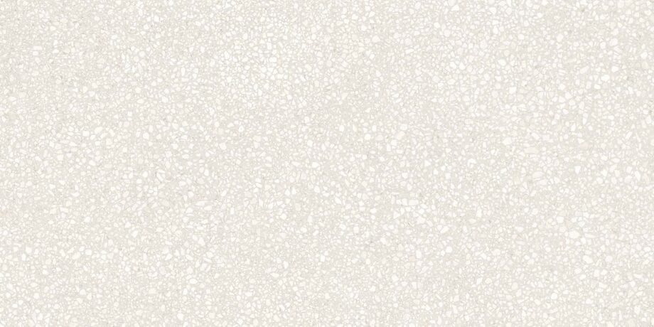 017.250.0108.15540-1 Terrazzo mustriga matt keraamiline põrandaplaat Tau Portobello White, 60x120 cm, valge, R10, rektifitseeritud