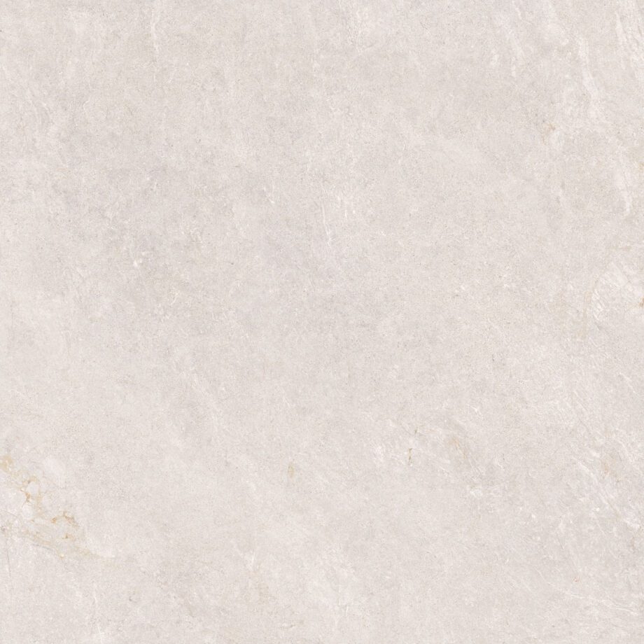035.090.0108.14047-1 Kiviefektiga matt portselanplaat Tau Caribbean White, 90x90 cm, valge, rektifitseeritud
