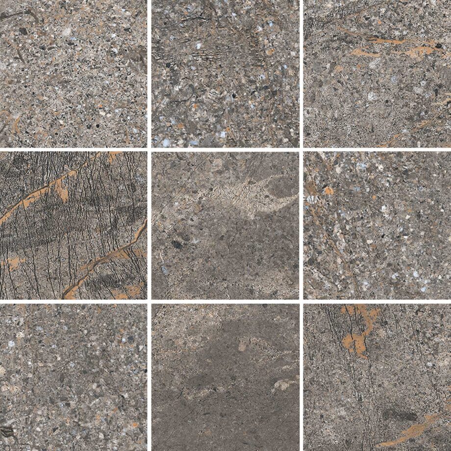 038.280.0368.08901-1 Kiviefektiga mosaiikplaat Tau Mainstone Gray 10x10 Pol, 30x30 cm, hall