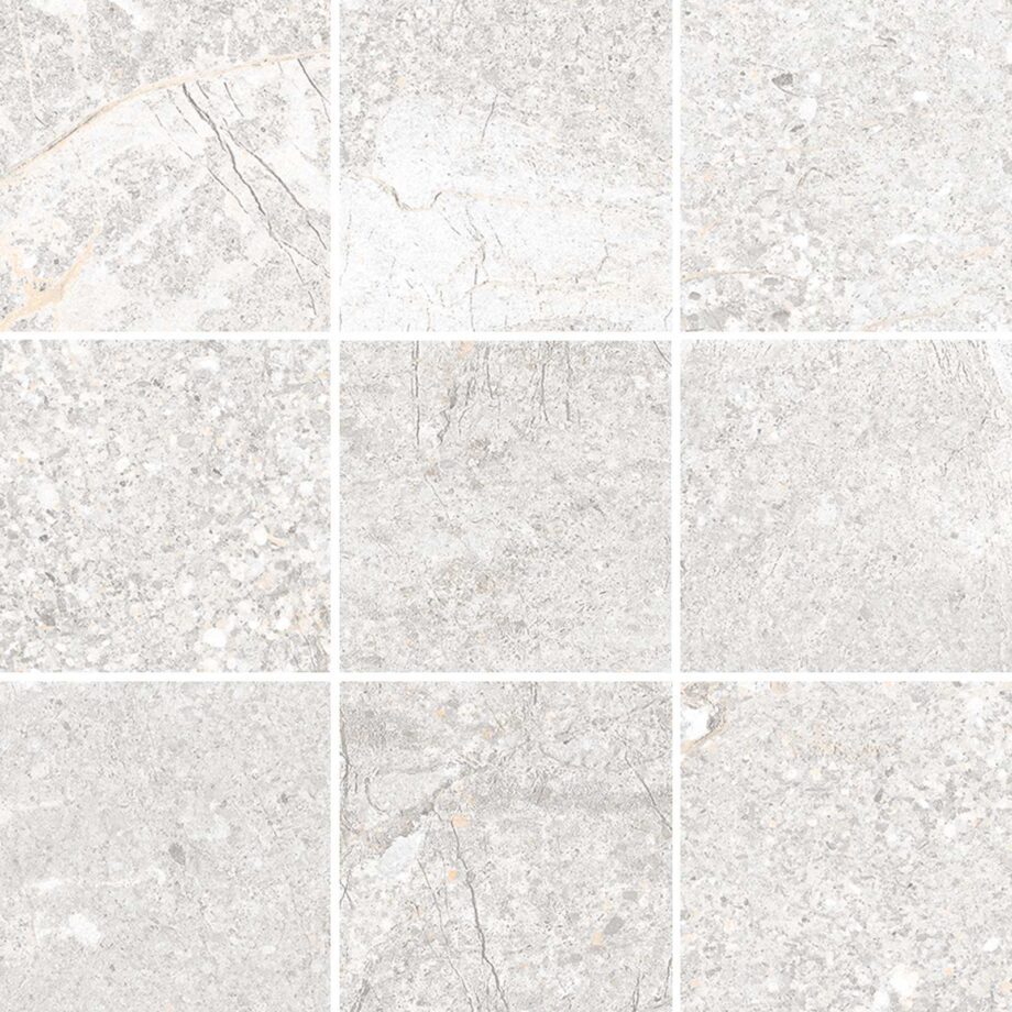 041.280.0183.08706-1 Kiviefektiga mosaiikplaat Tau Mainstone Silver 10x10, 30x30 cm, hõbehall