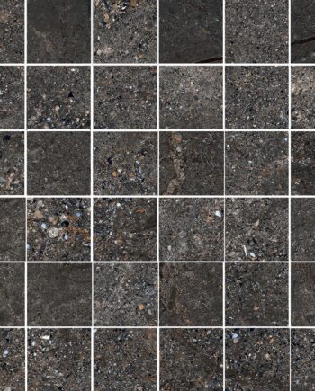 Kiviefektiga mosaiikplaat Tau Mainstone Graphite 5x5, 30x30 cm, grafiithall