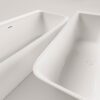 Nurgavann PAA QUADRO CORNER D 160×75 cm, parempoolne, läikiv kivimass 10 Угловая ванна PAA QUADRO CORNER D, литьевой камень – 10