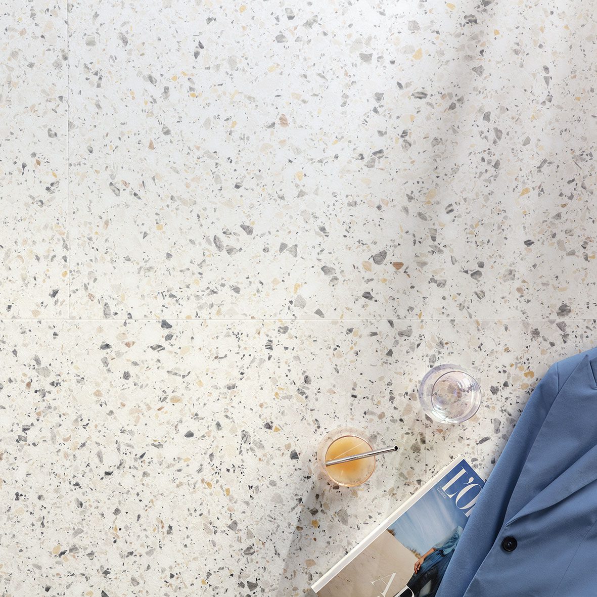 Tugevdatud südamikuga LVT vinüülplaat Floorify Large Tile Verona F023