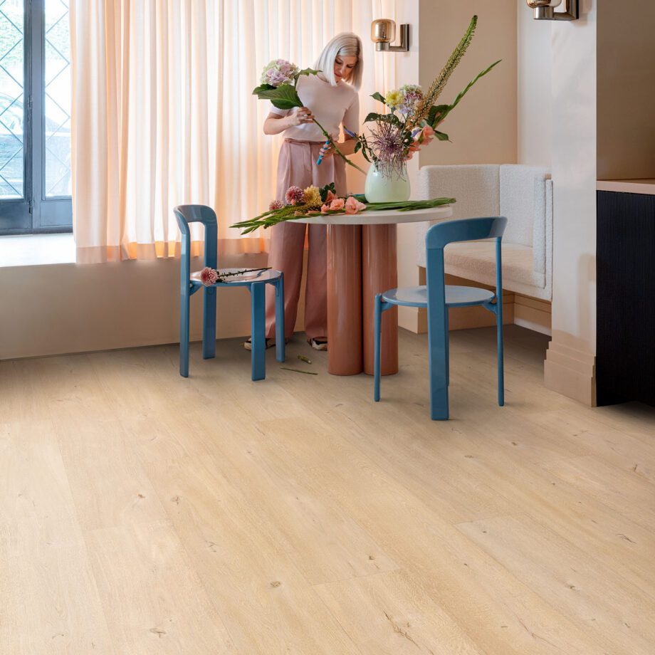 Tugevdatud südamikuga LVT vinüülparkett Floorify XL Plank Petit Beurre F092