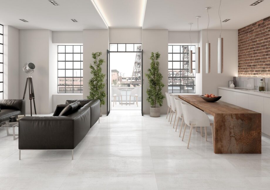 017.869.0012.03972-3 Corten-terase efektiga portselanplaat Tau Corten Blanco, 60x120 cm, 10,5 mm, valge, rektifitseeritud