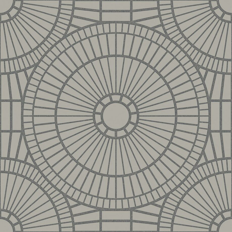 3D-рельефная декоративная керамическая плитка ABK Moooi Decor Library Hypnotic Owl Titanium, 60x60 см, 8,5 мм, 3D-рельефная поверхность