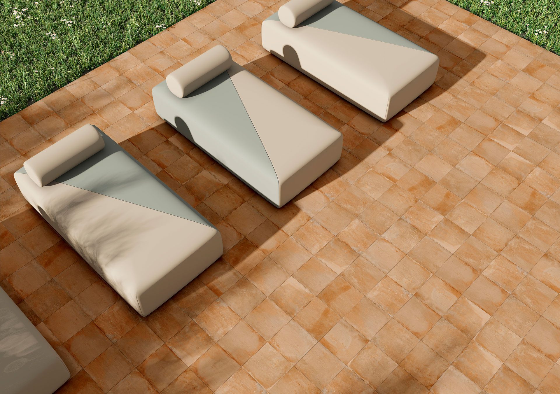 Terrakota efektiga matt keraamiline põrandaplaat Tau Terracotta Cotto, 33,3x33,3 cm, 8,5 mm, terrakota