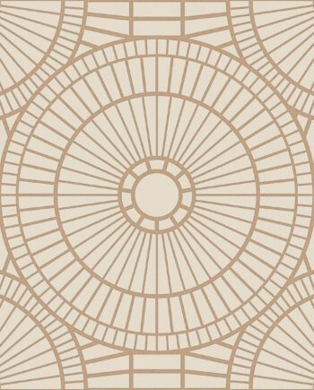 3D-рельефная декоративная керамическая плитка ABK Moooi Decor Library Hypnotic Owl Gold, 60x60 см, 8,5 мм, 3D-рельефная поверхность
