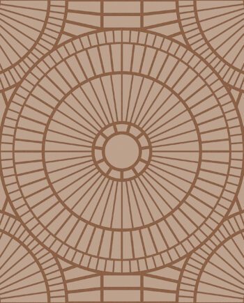 3D-рельефная декоративная керамическая плитка ABK Moooi Decor Library Hypnotic Owl Copper, 60x60 см, 8,5 мм, 3D-рельефная поверхность