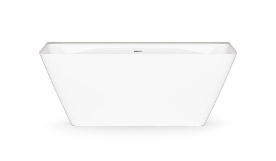 Seinaäärne kivivann PAA QUADRO WALL 160,5×76 cm, läikiv kivimass Пристенная ванна PAA QUADRO WALL, литьевой камень