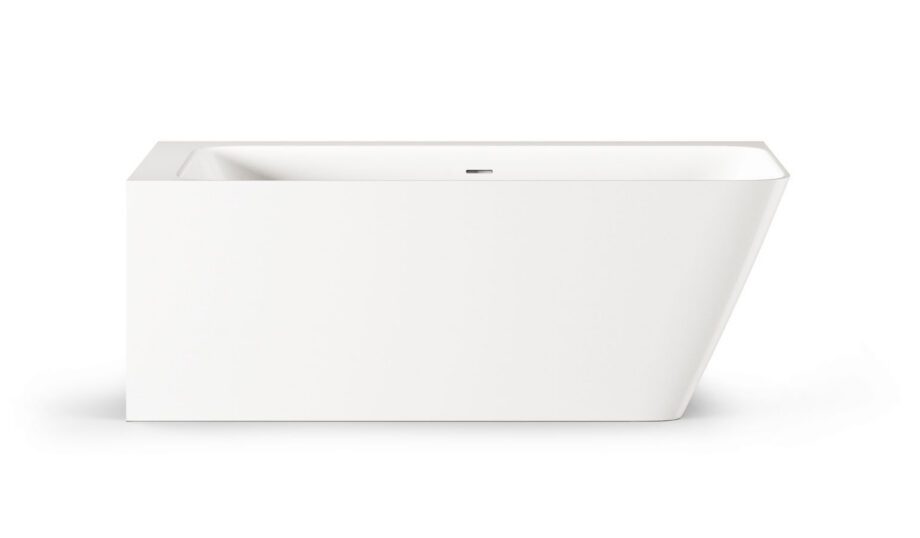 Nurgavann PAA QUADRO CORNER D 160×75 cm, parempoolne, läikiv kivimass Угловая ванна PAA QUADRO CORNER D, литьевой камень