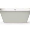 Sisseehitatav kivivann PAA SMART 160 AD 160×75 cm, ümarad nurgad A ja D, läikiv kivimass 7 Встраиваемая ванна PAA SMART 160 AD, литьевой камень – 7