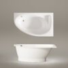 Nurgavann PAA TRE 170 A 170×100 cm, vasakpoolne, läikiv kivimass 3 Угловая ванна PAA TRE 170 A 170x100 cm, литьевой камень – 3
