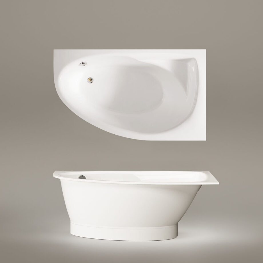 Nurgavann PAA TRE 170 A 170×100 cm, vasakpoolne, läikiv kivimass 3 Угловая ванна PAA TRE 170 A 170x100 cm, литьевой камень – 3