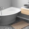 Nurgavann PAA TRE 170 A 170×100 cm, vasakpoolne, läikiv kivimass 2 Угловая ванна PAA TRE 170 A 170x100 cm, литьевой камень – 2