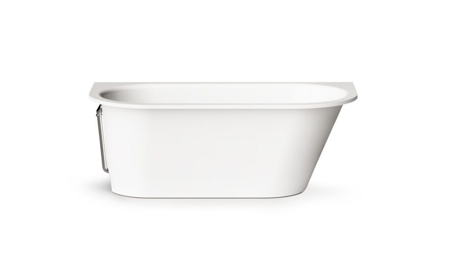 Sisseehitatav kivivann PAA VARIO M BC 156×75 cm, ümarad nurgad B ja C, läikiv kivimass Встраиваемая ванна PAA VARIO M BC, литьевой камень