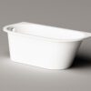Sisseehitatav kivivann PAA VARIO M BC 156×75 cm, ümarad nurgad B ja C, läikiv kivimass 10 Встраиваемая ванна PAA VARIO M BC, литьевой камень – 10