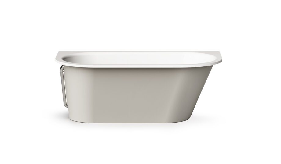 Sisseehitatav kivivann PAA VARIO M BC 156×75 cm, ümarad nurgad B ja C, läikiv kivimass 5 Встраиваемая ванна PAA VARIO M BC, литьевой камень – 5