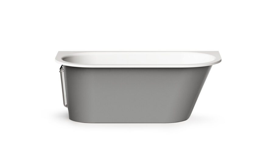 Sisseehitatav kivivann PAA VARIO M BC 156×75 cm, ümarad nurgad B ja C, läikiv kivimass 7 Встраиваемая ванна PAA VARIO M BC, литьевой камень – 7