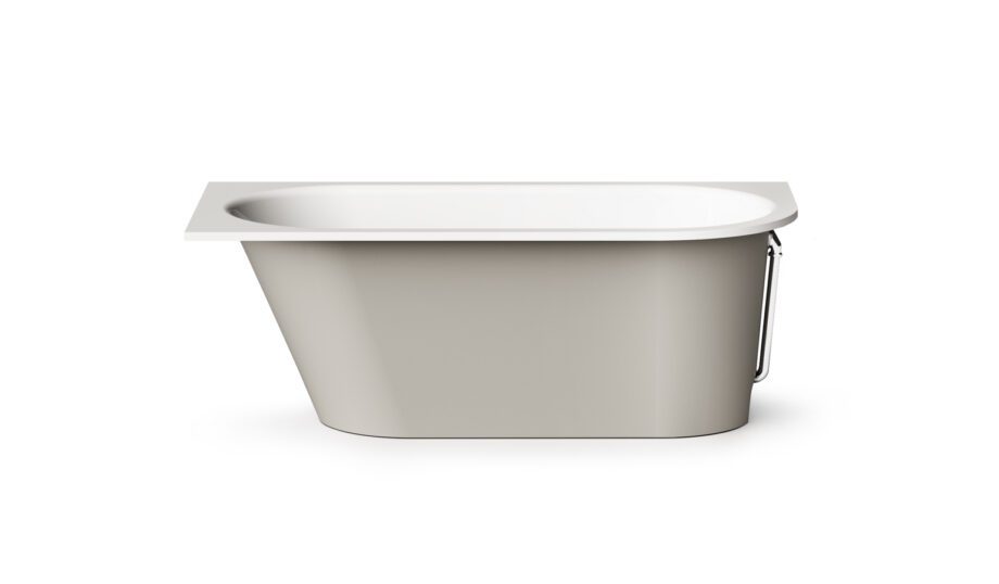 Sisseehitatav kivivann PAA VARIO M D 158×75 cm, ümar nurk D, läikiv kivimass 5 Встраиваемая ванна PAA VARIO L D, литьевой камень – 5