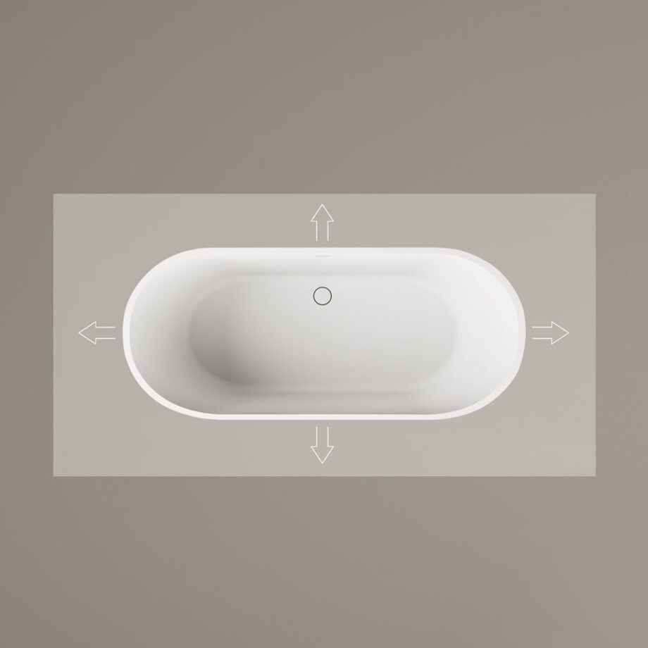 Ванна по размеру PAA DECO SHAPE L, Silkstone – 4