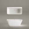 Seinaäärne kivivann PAA QUADRO WALL 160,5×76 cm, matt Silkstone 8 Пристенная ванна PAA QUADRO WALL 160,5x76 cm, Silkstone – 8