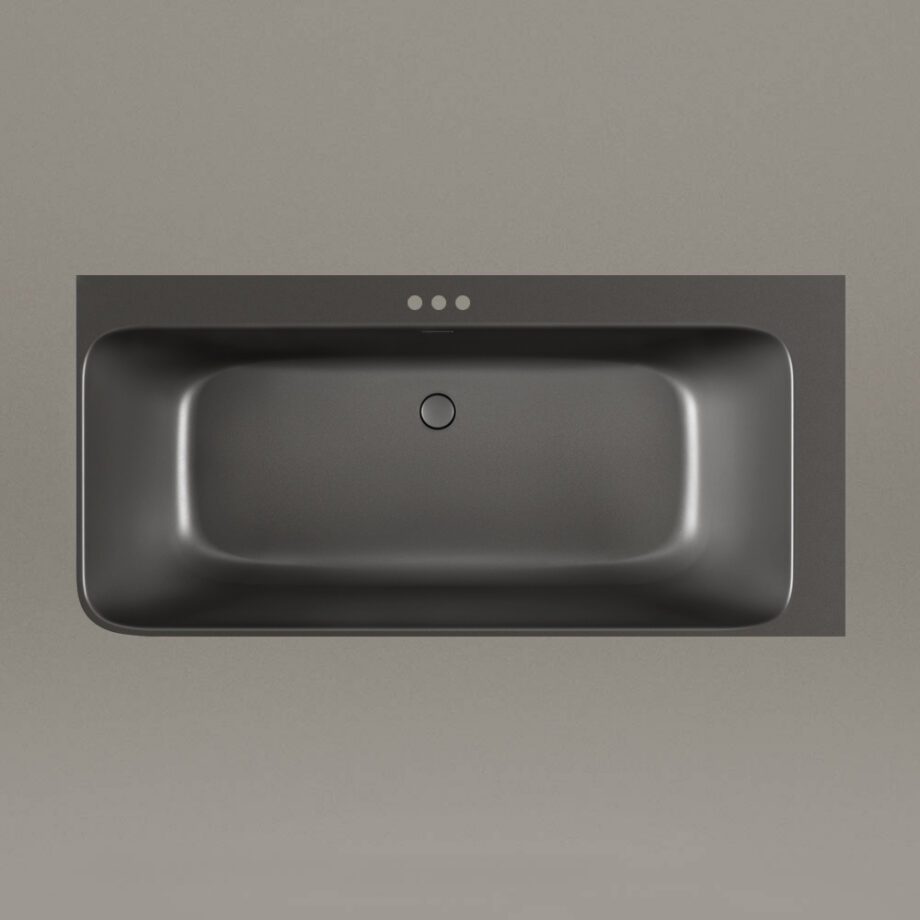 Угловая ванна PAA QUADRO CORNER A 160x75 cm, Graphite – 3